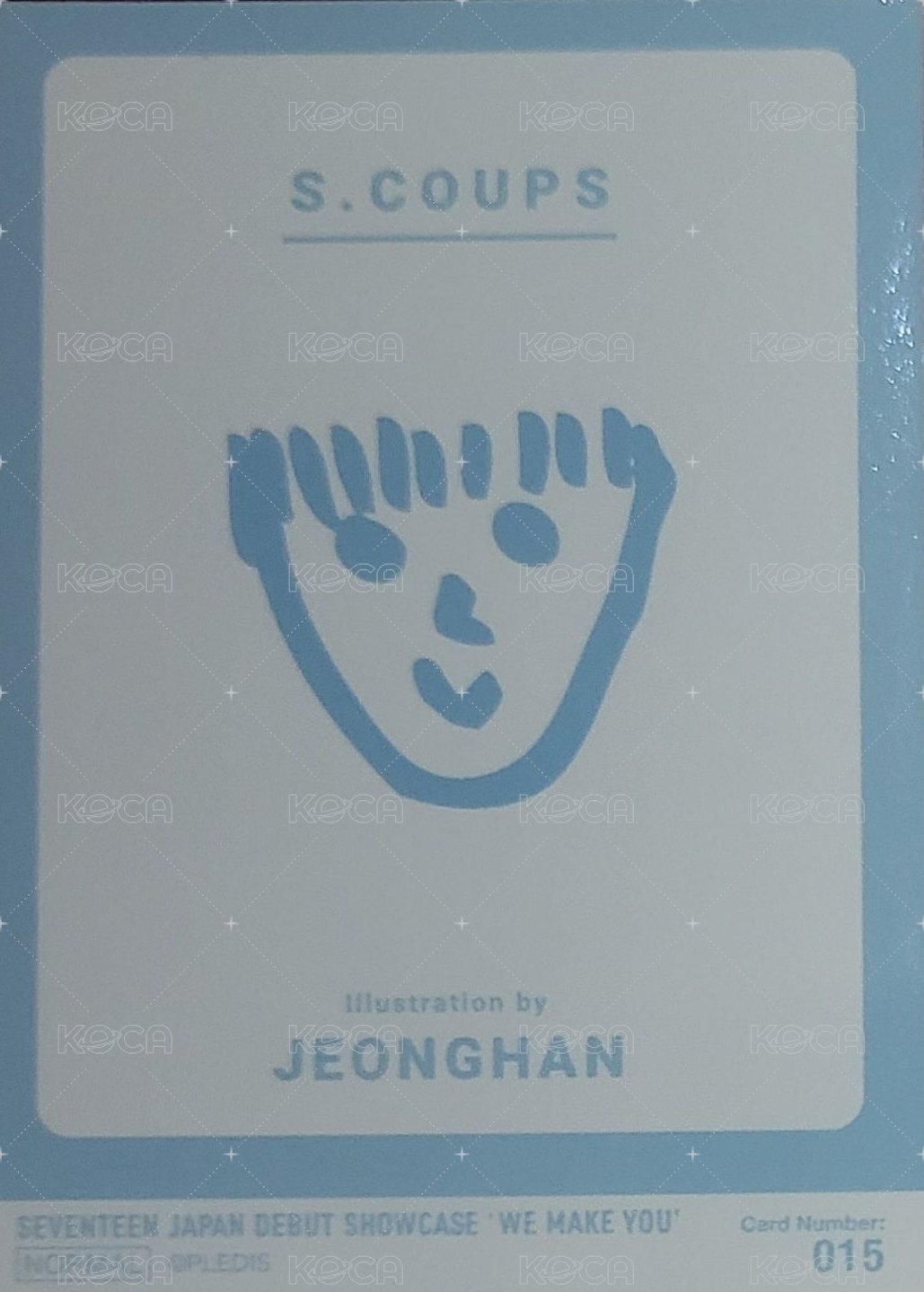 WE MAKE YOU 隨機卡 015 背面