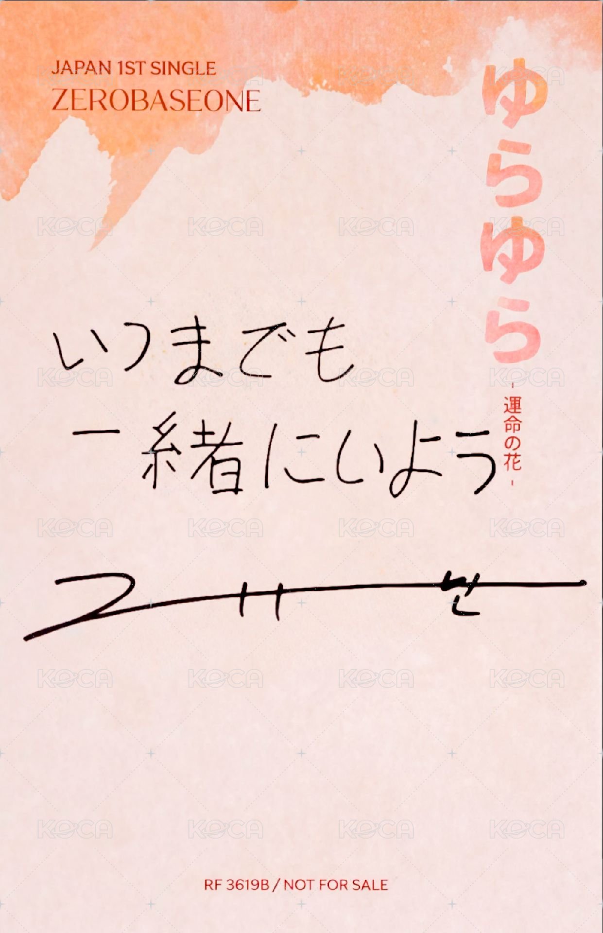 日專yurayura 專輯卡 初回A ver. 背面