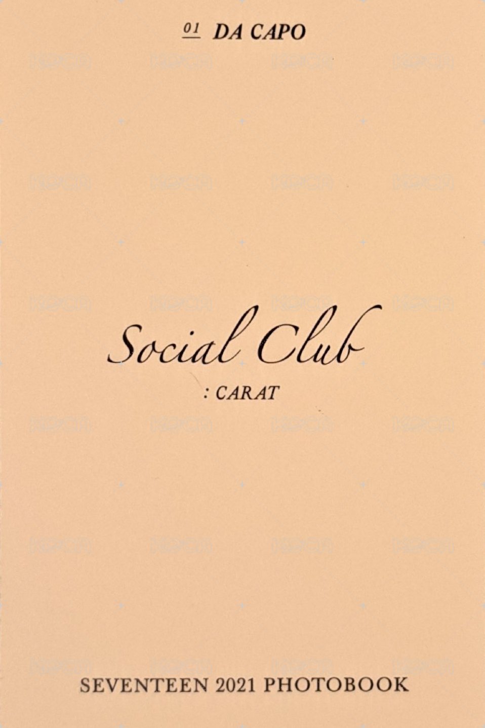 SOCIAL CLUB 周邊卡 DA CAPO ver. 背面