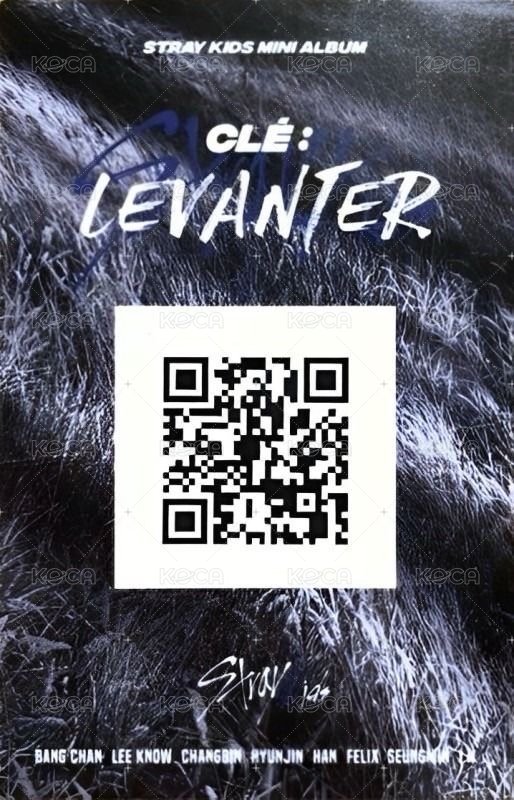 Clé : LEVANTER 專輯卡 藍 ver. 背面