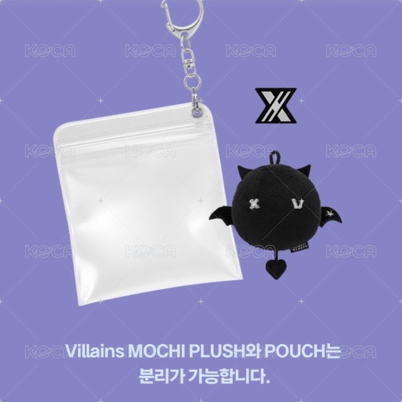 Villains MOCHI PLUSH&POUCH KEYRING