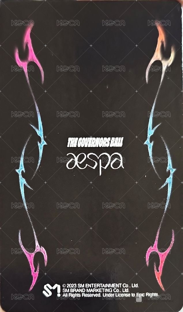 MY WORLD 隨機卡 Govball音樂節線下冬 背面