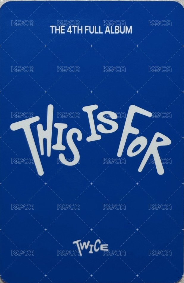 正規四 專輯卡 金多賢 THIS ver. 預購禮 背面