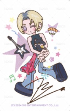 2024fc 末場 周邊卡 卡通T 背面