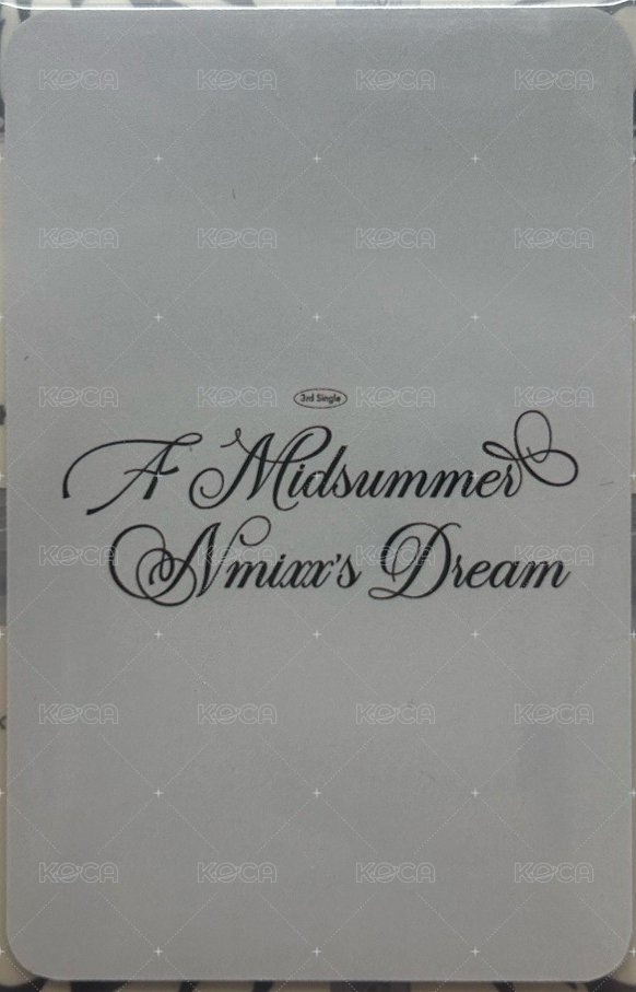 仲夏夜 k4 特典卡 預售圭 背面