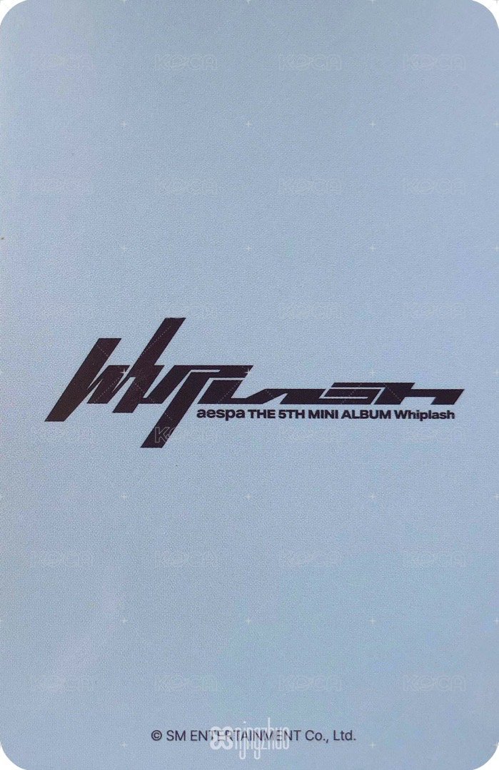Whiplash el 簽售卡 簽售吉 背面