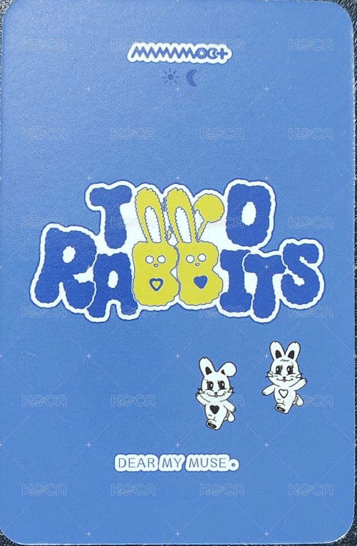 TWO RABBITS dmm 簽售卡 MAMAMOO+ 背面