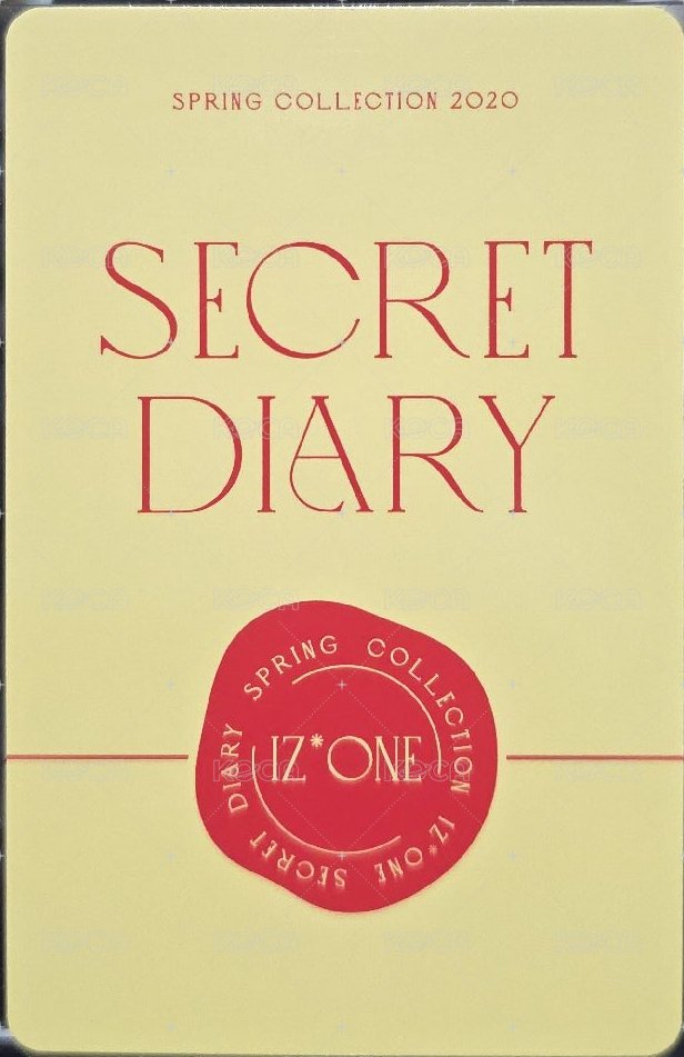 SECRET DIARY 年曆卡 年曆故配自拍卡 背面