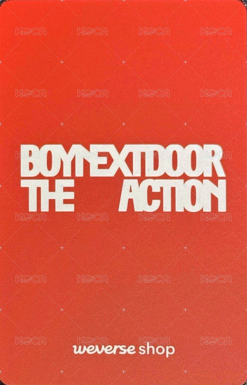 The Action wvs 預售 特典卡  背面