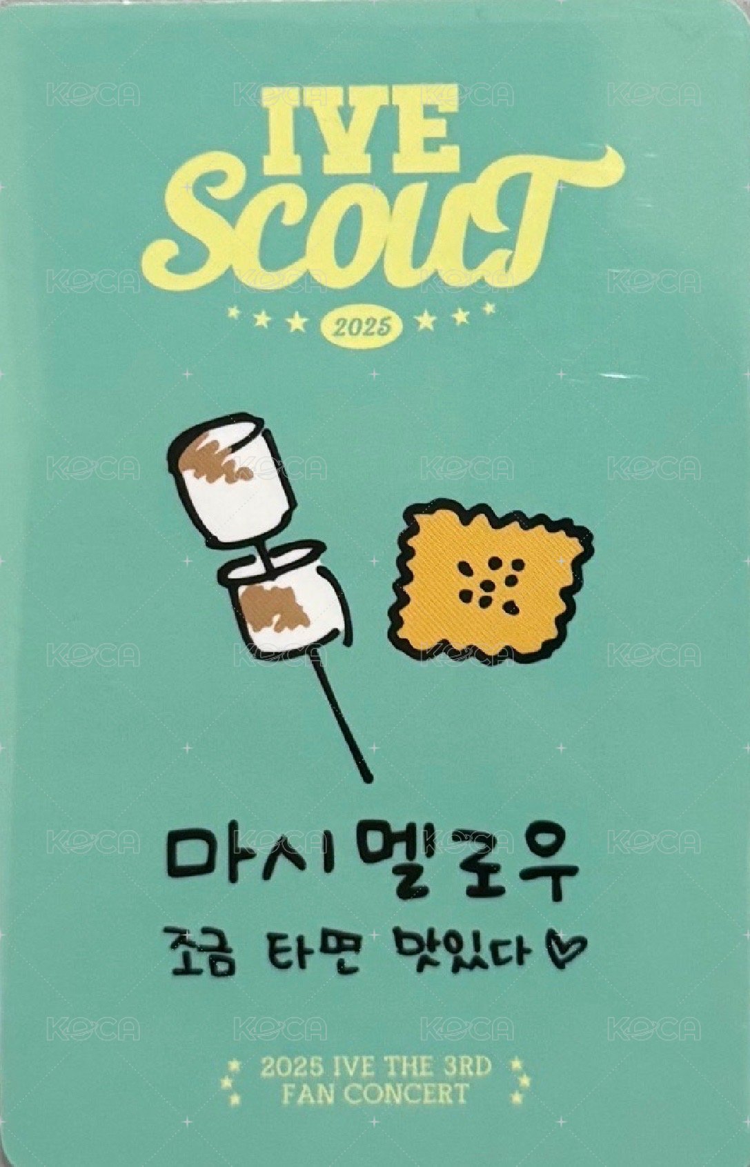 25’ FC IVE SCOUT 入場卡 / 場限卡 首爾 FC Day2入場卡 Rei 背面