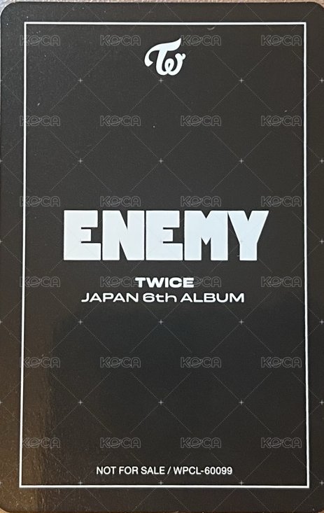 ENEMY 專輯卡 個人盤專卡 背面
