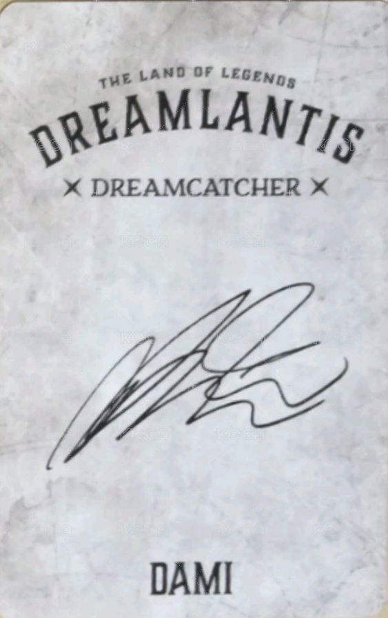 DREAMLANTIS 周邊卡  背面