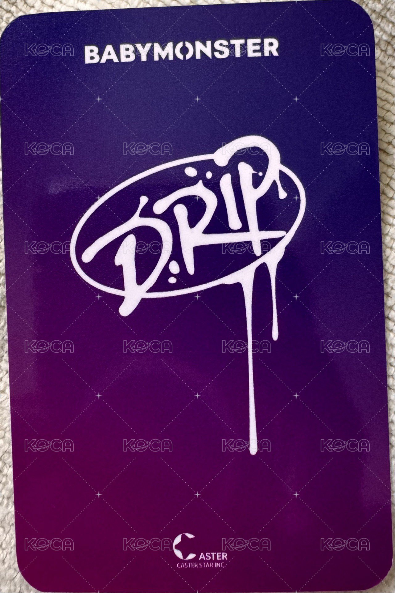 DRIP 滿額卡 上海深圳快閃專輯滿額卡Pharita 背面