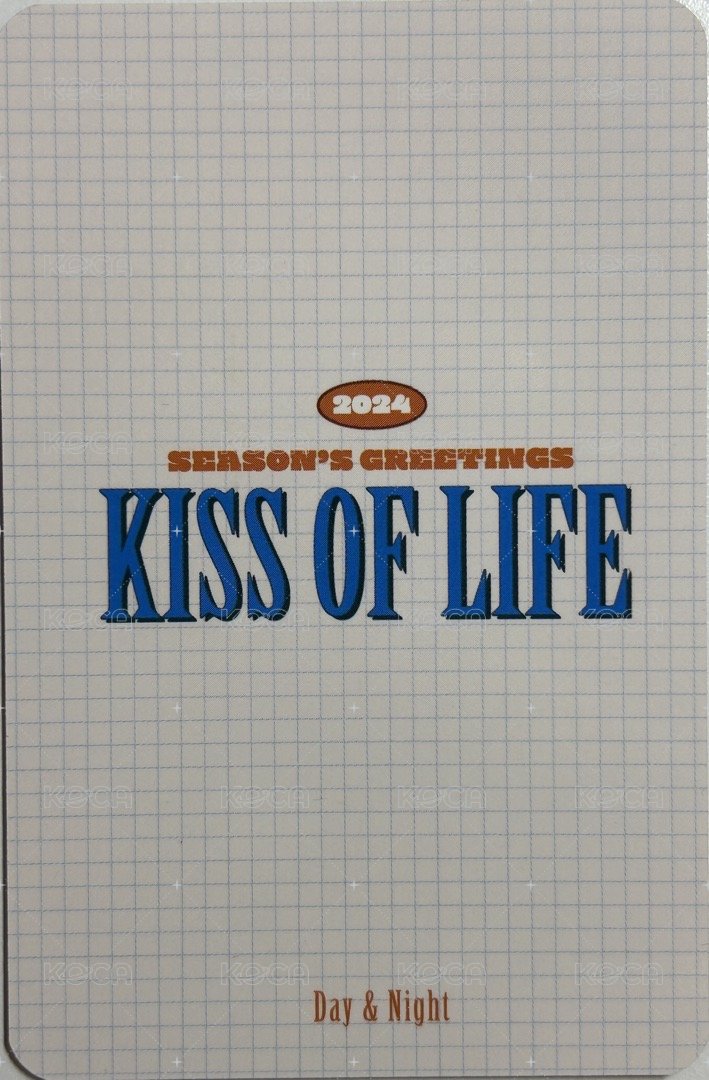 2024 Season’s Greetings  年曆卡  背面