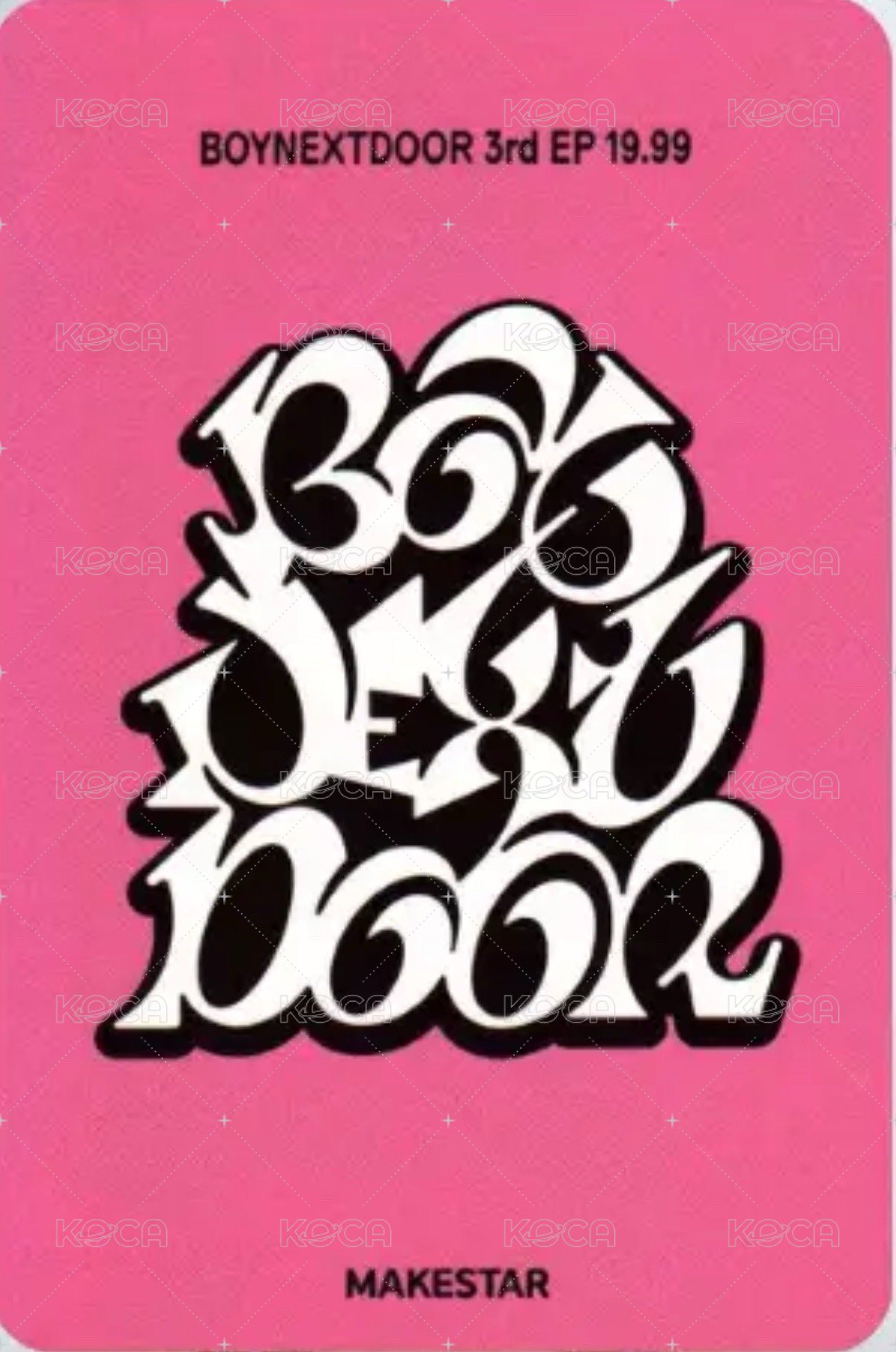 19.99 ms 預售 特典卡 1 背面