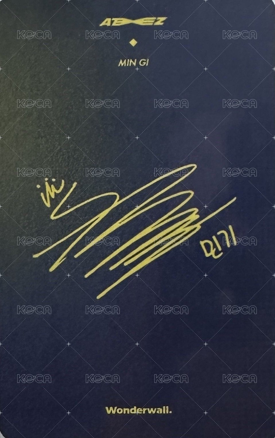 FEVER pt.3 wonderwall 3.0 簽售卡  背面