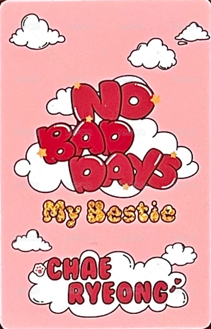 NO BAD DAYS 周邊卡 五月 背面