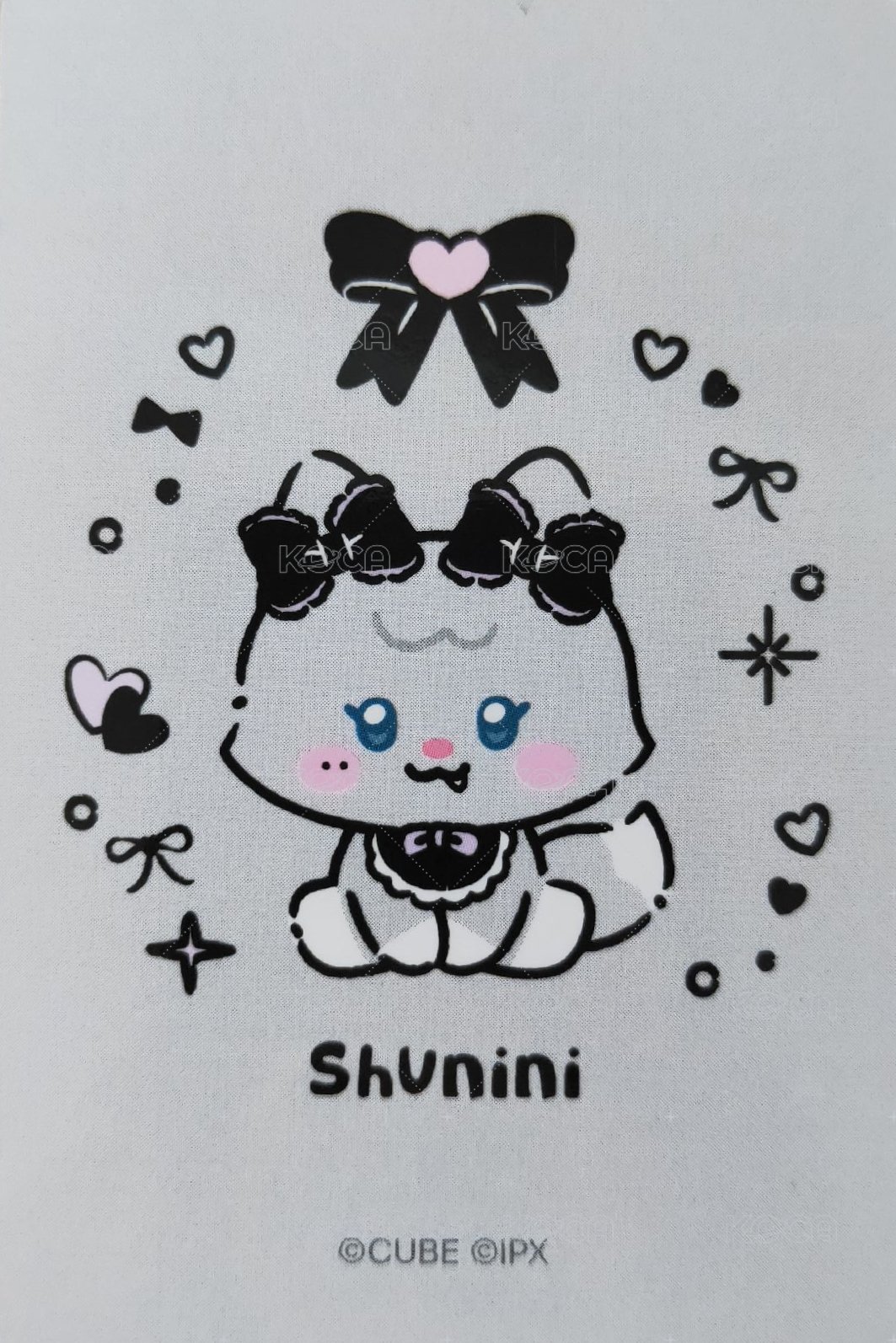 We are 隨機卡 快閃字母刷 背面