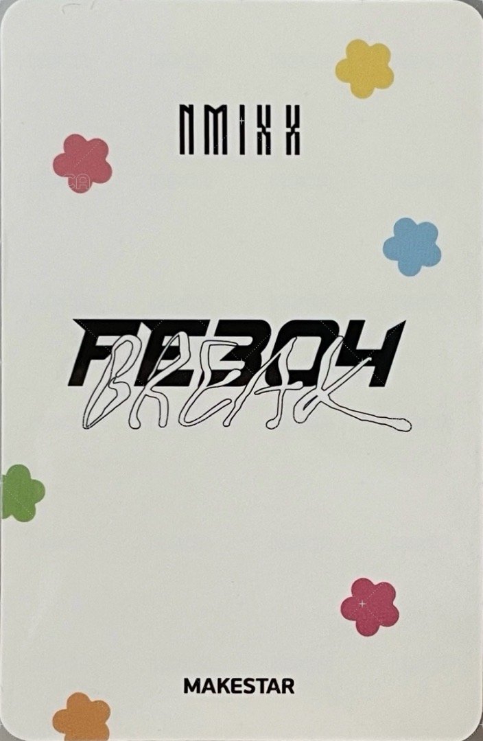 BREAK ms 4.0 幸運卡 髮夾嫄 背面