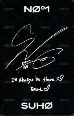 正規六輯 X-EXO Ver. 專輯卡  背面