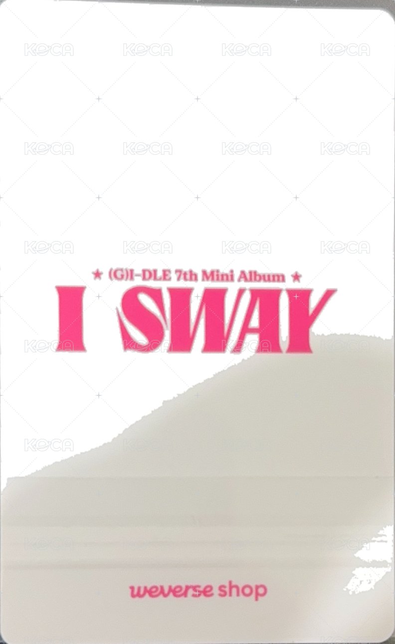 I SWAY wvs 早鳥 特典卡  背面