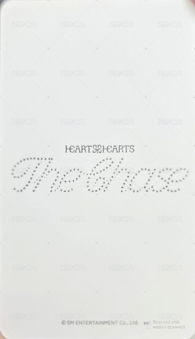 單一 sm 特典卡 Showcase 背面