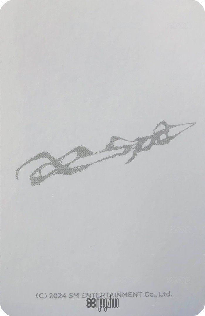 正規一 周邊卡 快閃閃卡寧 背面