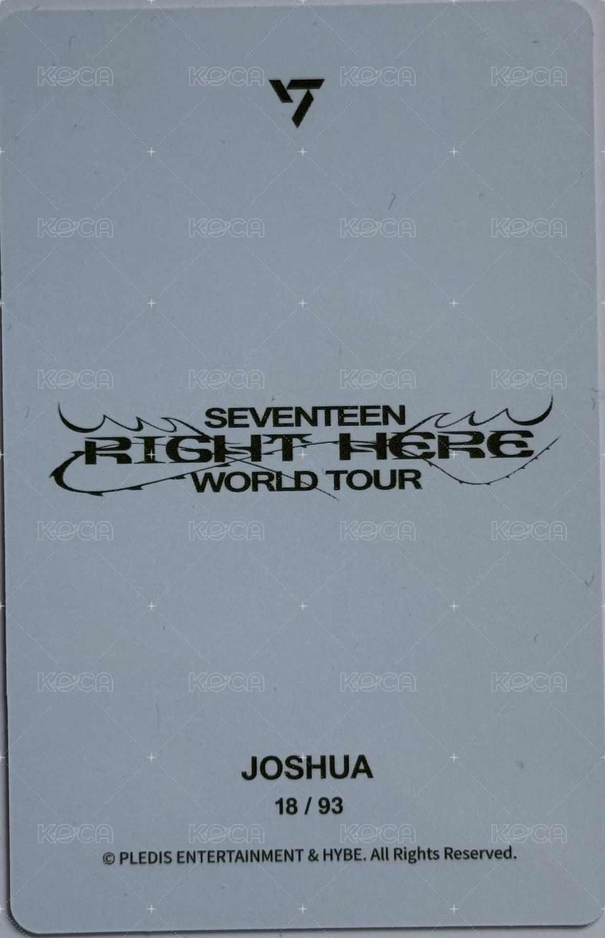 RIGHT HERE 隨機卡 卡包卡 背面