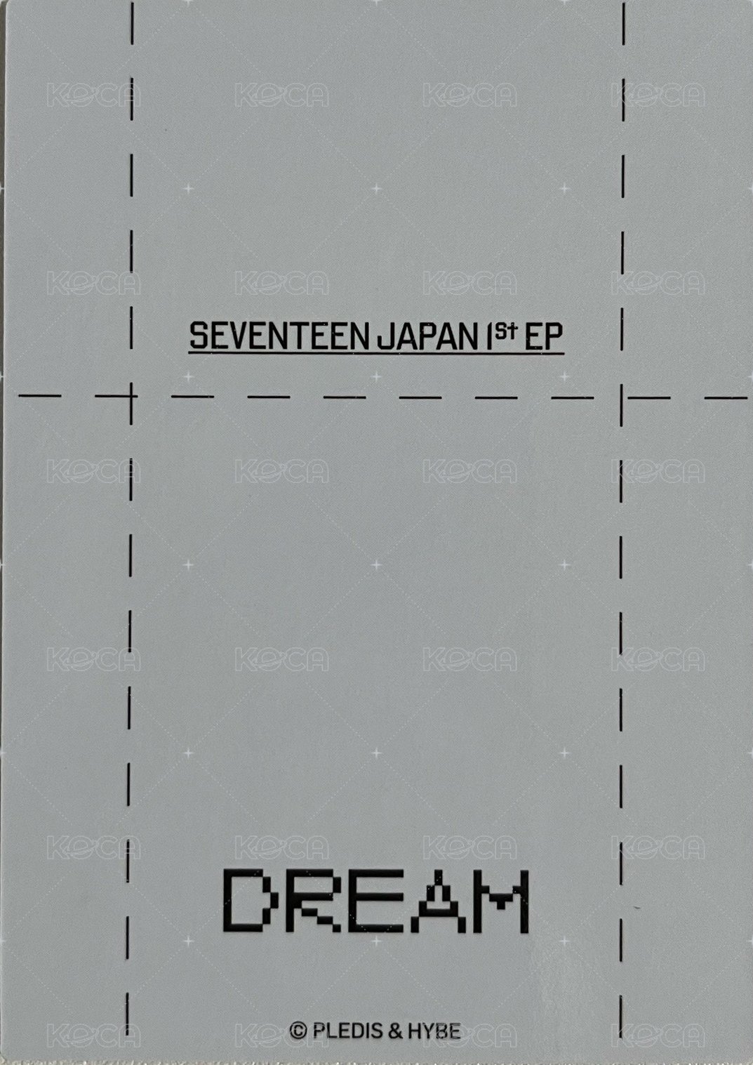 DREAM 隨機卡 日卡包卡 背面