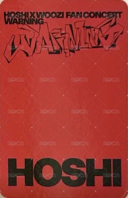 WARNING 入場卡 / 場限卡 克拉粽 背面