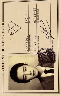 XOXO 專輯卡 燦烈學生證