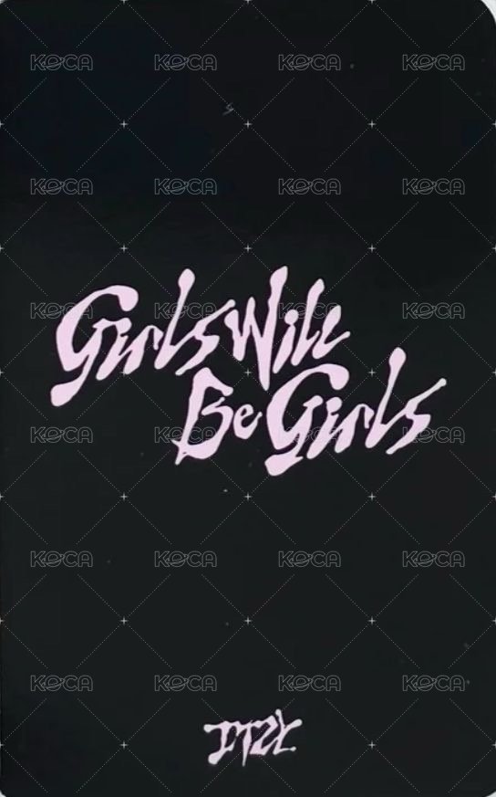 GWBG yes24 預售 特典卡  背面