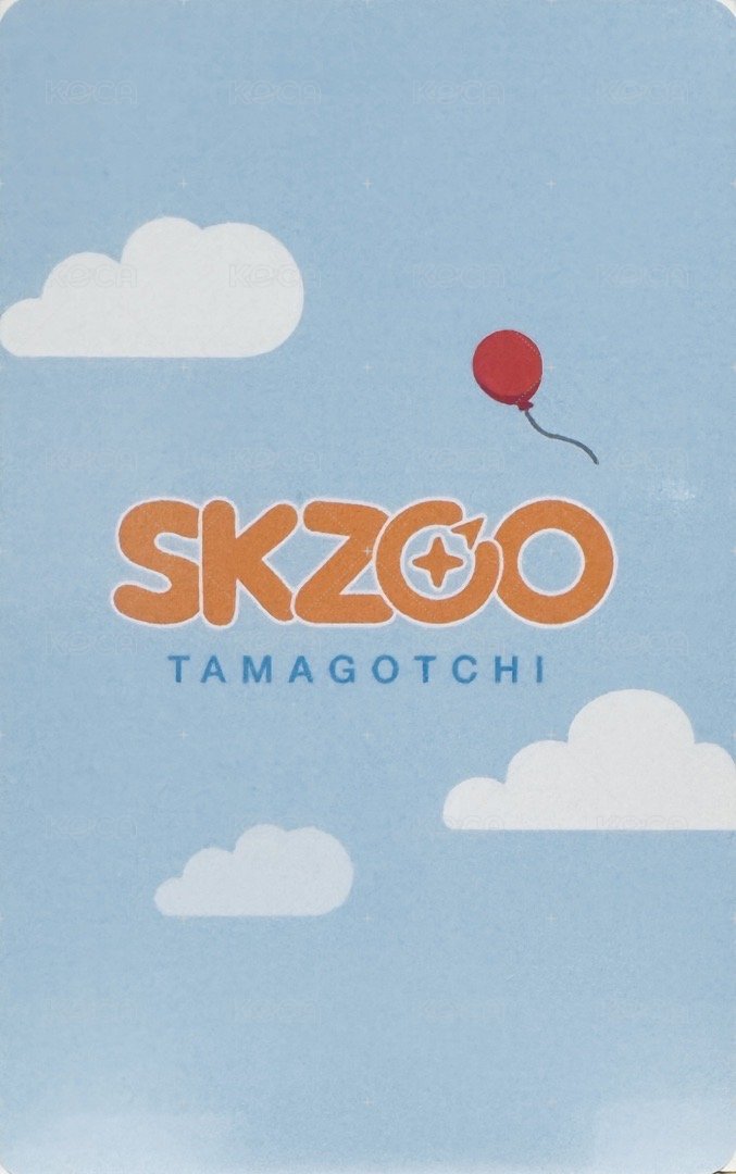 SKZOO x TAMAGOTCHI 電子雞 周邊卡  背面