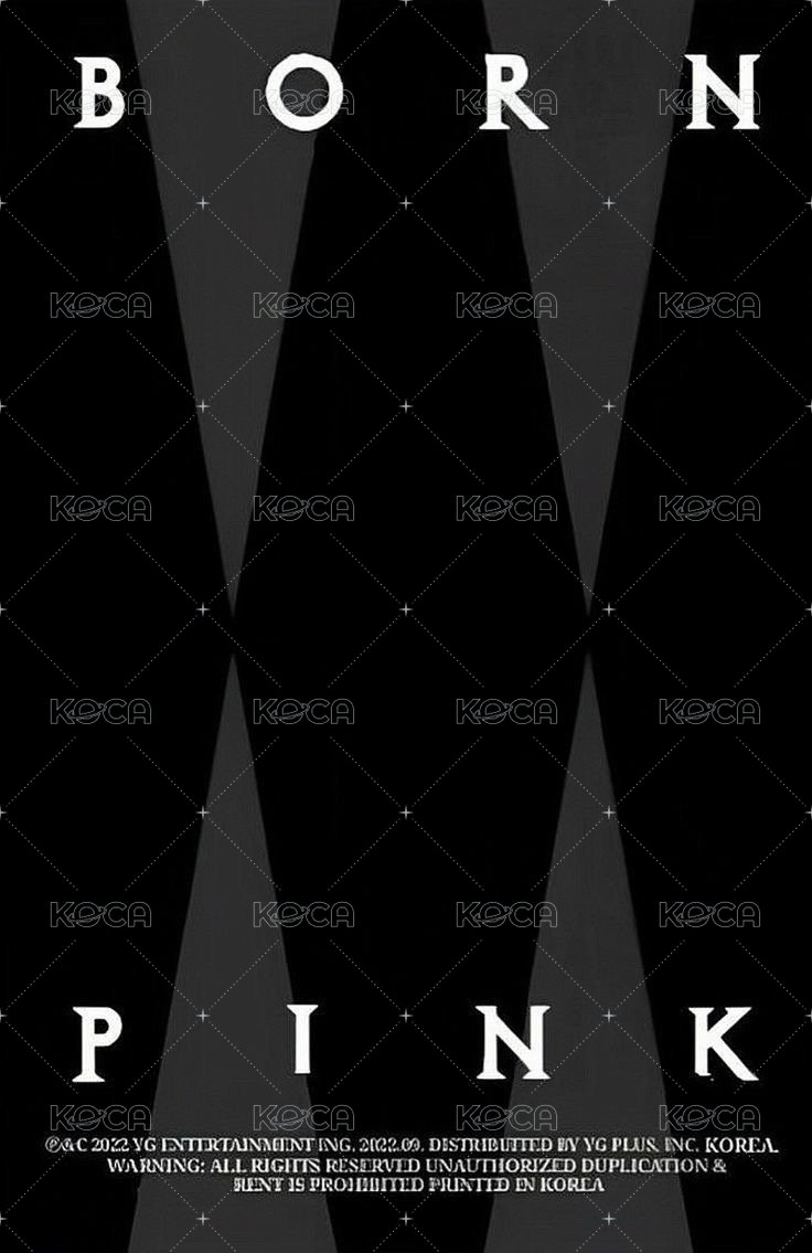 BORN PINK 專輯卡 Digipack A ver. 背面