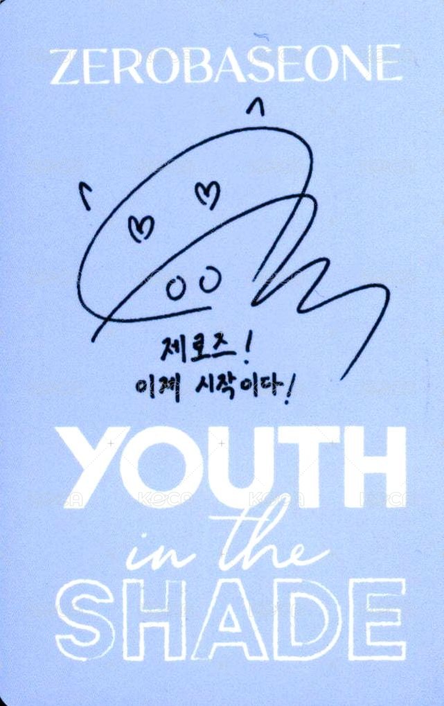 迷一 專輯卡 YOUTH ver. 背面