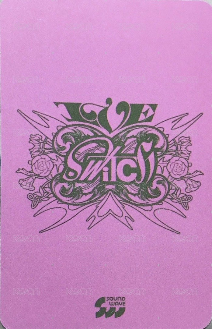 IVE SWITCH sw 5.0 簽售卡 水冰月 背面