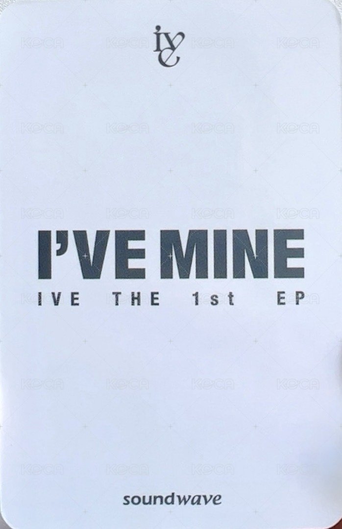 I'VE MINE sw 10.0 簽售卡 大田員 背面