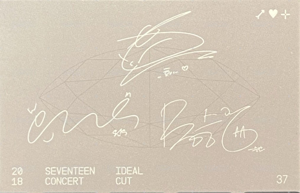 IDEAL CUT 隨機卡 韓版卡包卡 背面