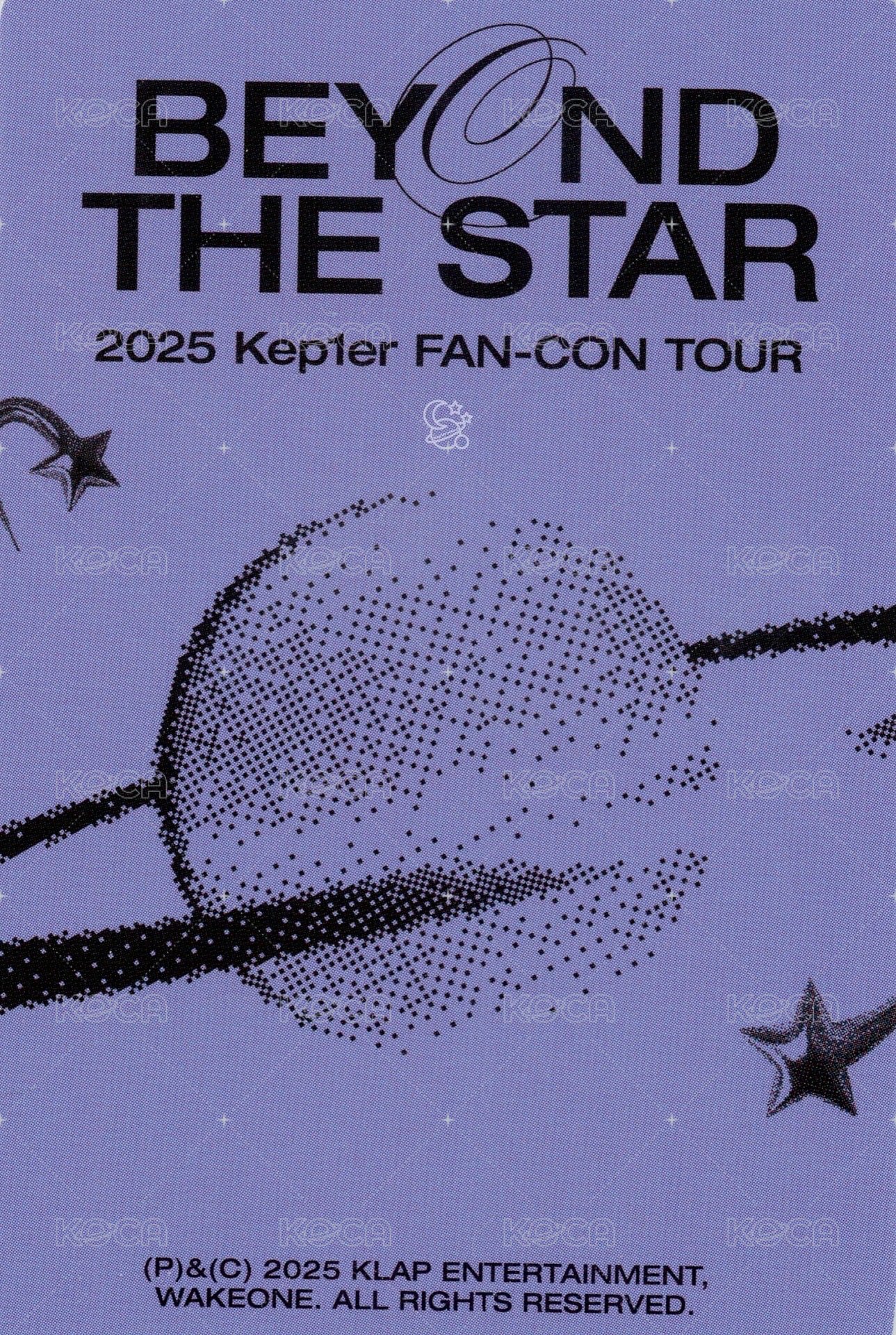 25'FC 周邊卡 團卡 卡包卡 Star ver. 背面