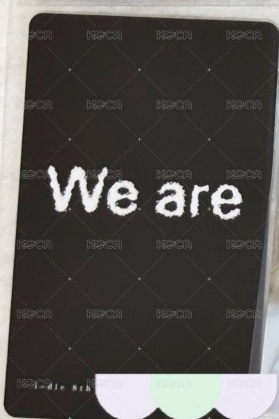 We are 泡泡摩奇 預售 特典卡 B ver 背面