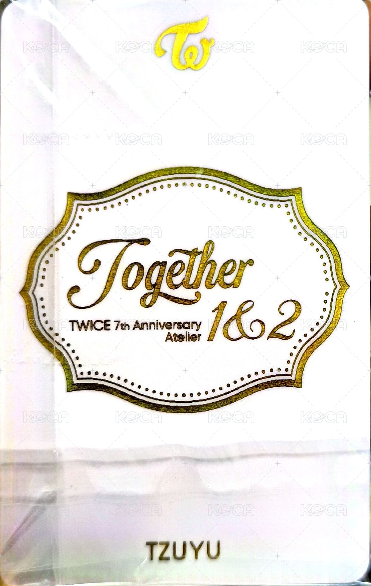 七週年 jyp 幸運卡  背面