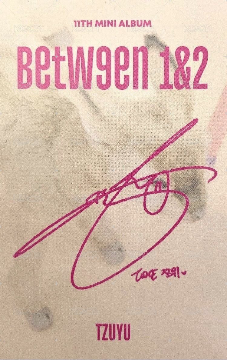 BETWEEN 1&2 專輯卡  背面