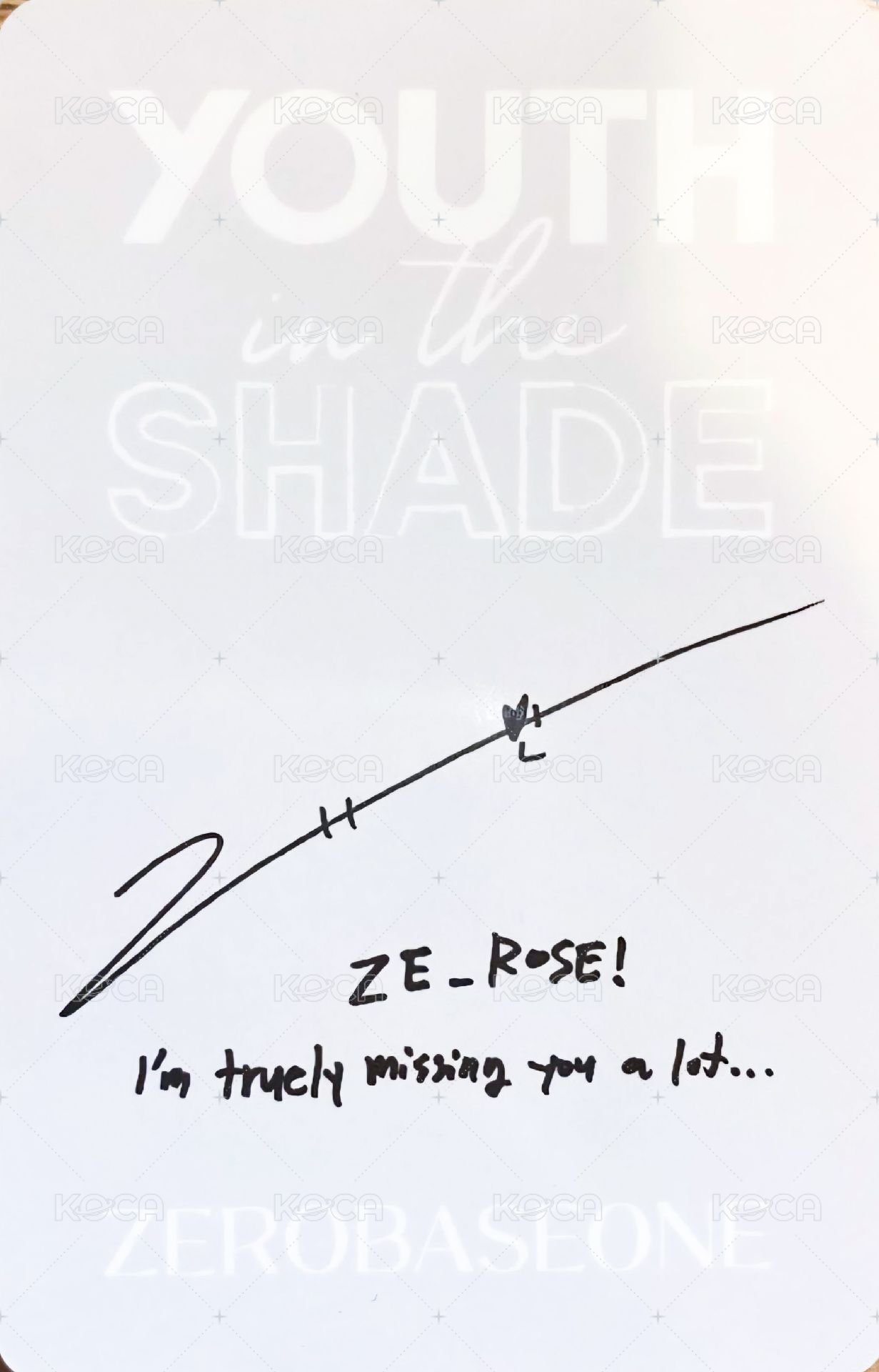 迷一 專輯卡 SHADE ver. 背面