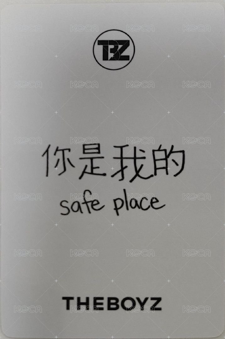 PHANTASY Pt.2 Sixth Sense yzy 簽售卡 THEBOYZ 一直娛青島簽售1.0 Jacob 背面