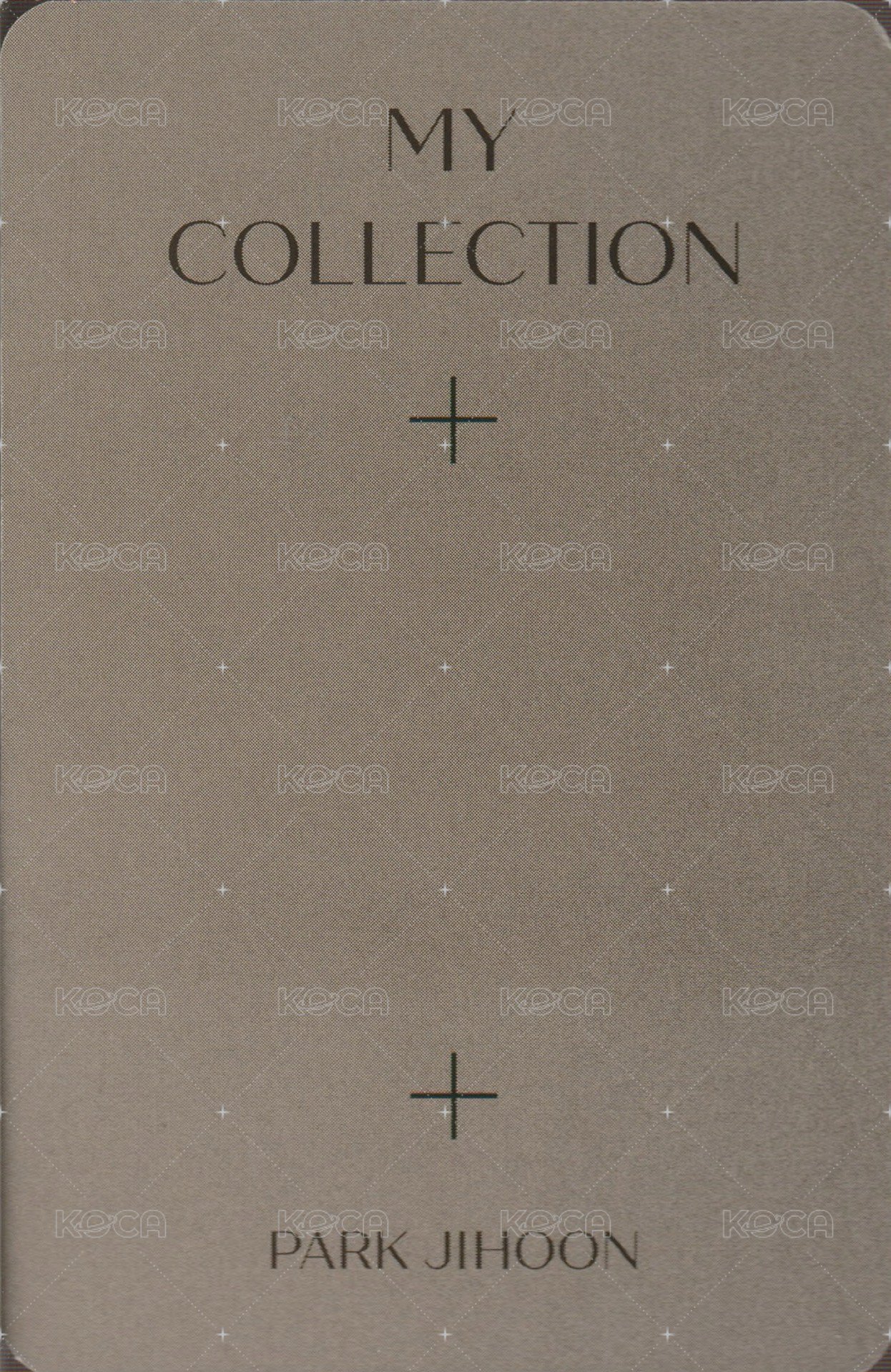 My Collection 專輯卡 (CUBISM ver.) 背面