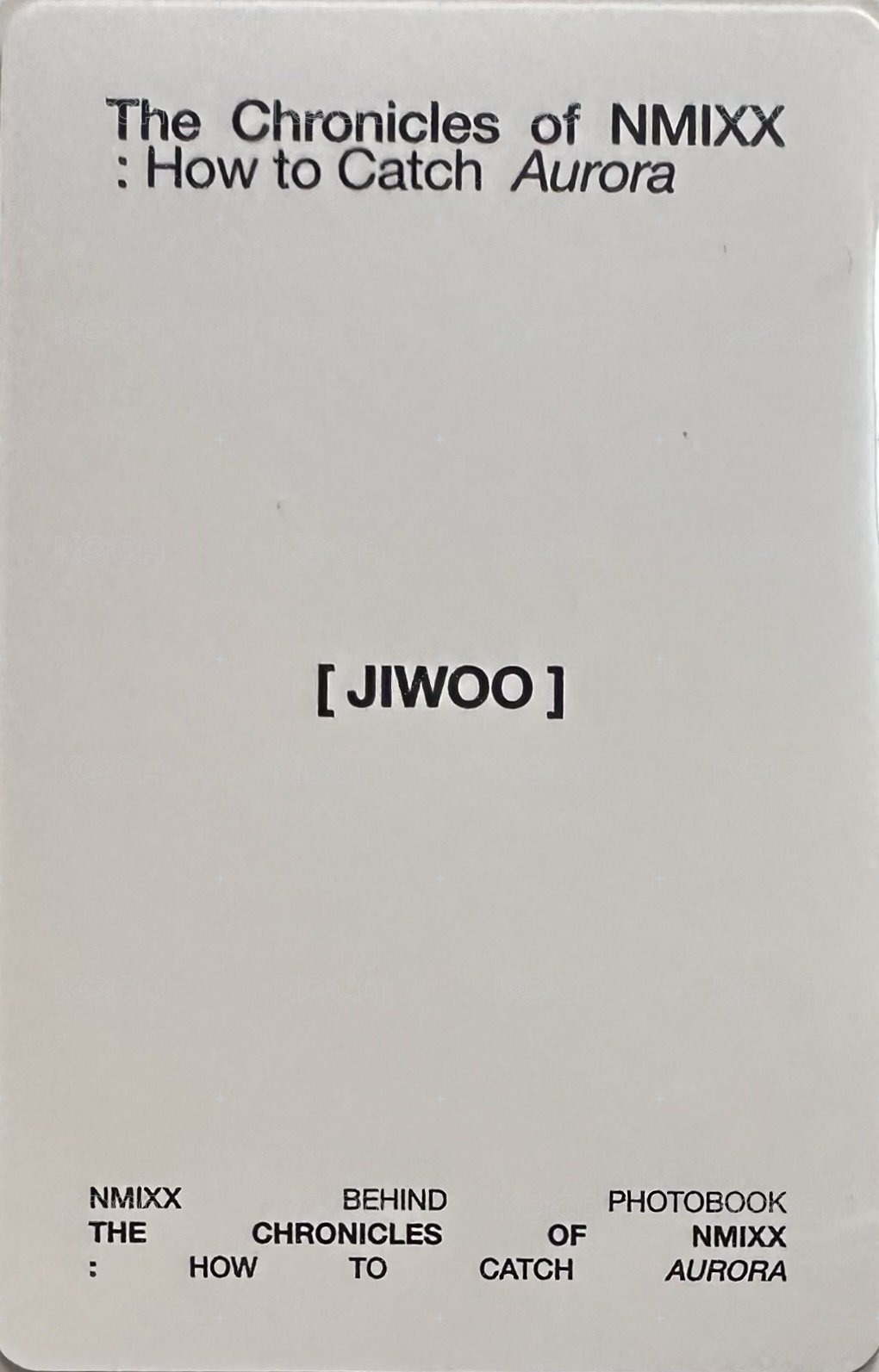 極光寫真 周邊卡 固配 背面