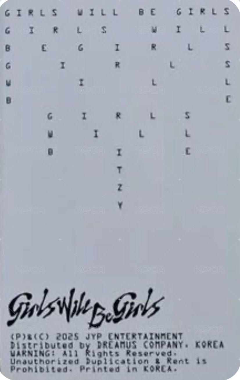 GWBG 專輯卡 Binder ver. 背面