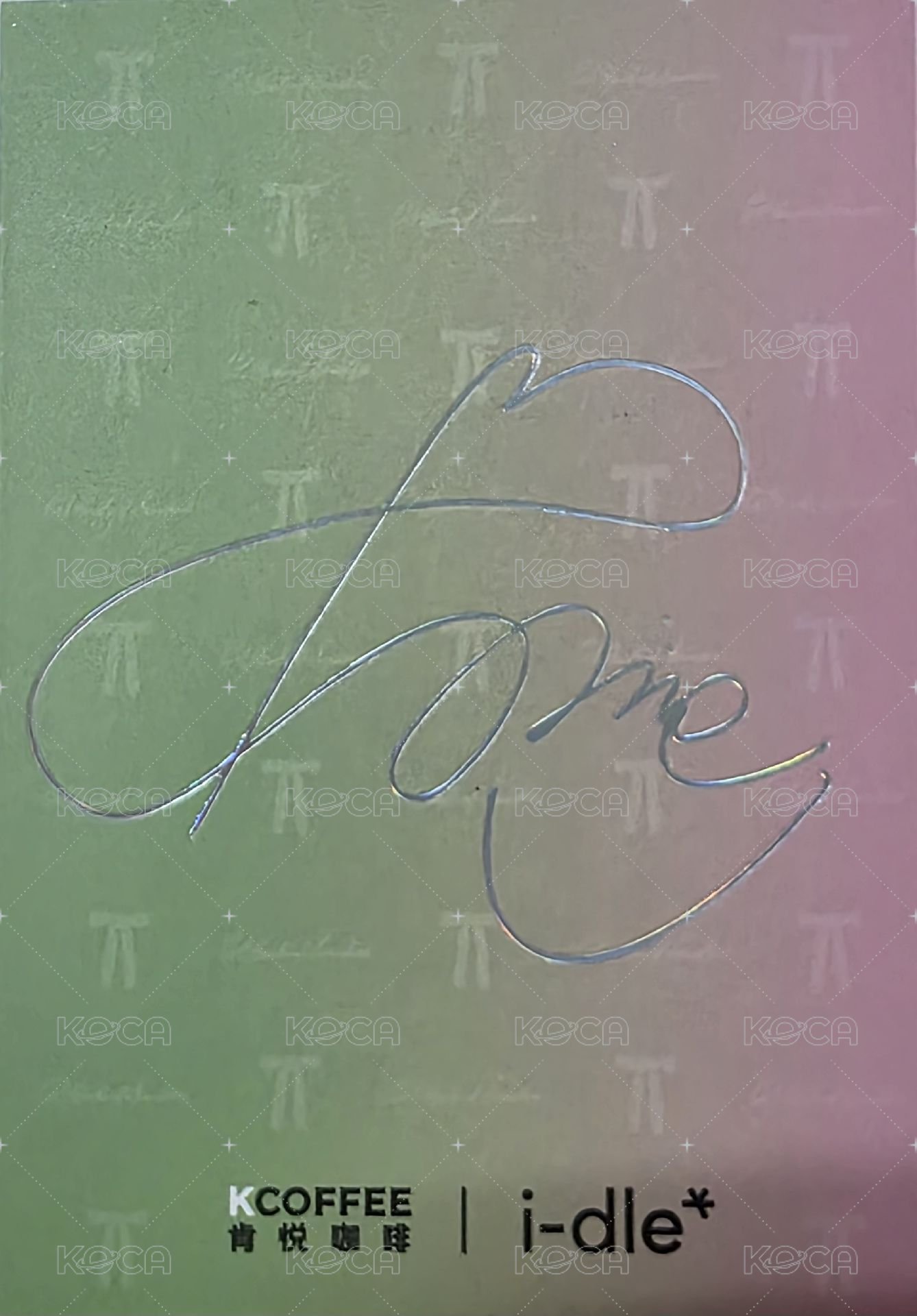 We are 代言卡 肯悅咖啡卡 背面