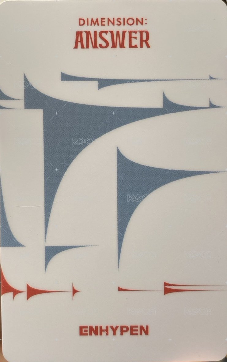 正一後續 pst 抽選卡 釜山特典 背面