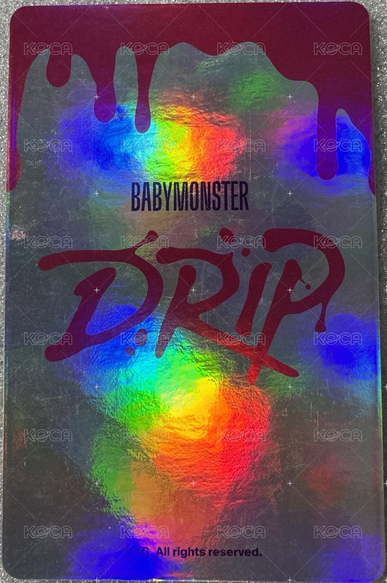 DRIP 首爾快閃 隨機卡  背面